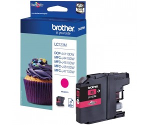Tintes kārtridžs Brother LC123M