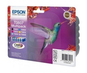 Tintes kārtridžs Epson T0807 Multipack