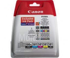 Tintes kārtridžs Canon PGI 580 CLI-581 BCMY XXL Multipack Tintes kārtridžs Canon PGI 580 CLI-581 BCMY XXL Multipack