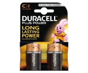 *Baterijas Duracell Plus Power C/LR14/MN1400, 1.5V, 2gab/iep *Baterijas Duracell Plus Power C/LR14/MN1400, 1.5V, 2gab/iep