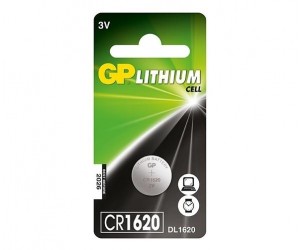 Baterija Lithium Cell GP CR1620-C1, DL1620, 3V, 1gab/iep Baterija Lithium Cell GP CR1620-C1, DL1620, 3V, 1gab/iep
