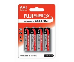 Baterijas FUJI High Energy Alkaline, AA, LR6, 1.5V, 4gab/iep Baterijas FUJI High Energy Alkaline, AA, LR6, 1.5V, 4gab/iep