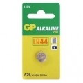 Baterijas GP Alkaline A76-C10, LR44 1,5V, 1gab/iep
