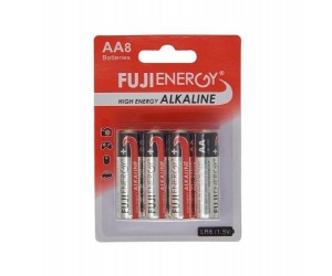 Baterijas Fuji High Energy Alkaline, AA, LR6, 1,5V, 8gb/iep Baterijas Fuji High Energy Alkaline, AA, LR6, 1,5V, 8gb/iep