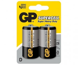 *Baterija Supercell D 13S-U2 / R20GPS 1.5V, 2 gab. *Baterija Supercell D 13S-U2 / R20GPS 1.5V, 2 gab.