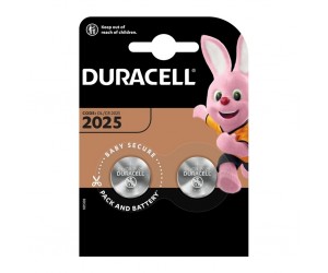 Baterijas Duracell CR2025 litija, 2 gab/iep Baterijas Duracell CR2025 litija, 2 gab/iep