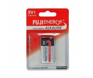 Baterijas FUJI High Energy Alkaline, MN1604, 6LR61, 9V, 1gab/iep Baterijas FUJI High Energy Alkaline, MN1604, 6LR61, 9V, 1gab/iep