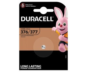 Baterija pulkstenim Duracell 377, 1gab/iep Baterija pulkstenim Duracell 377, 1gab/iep