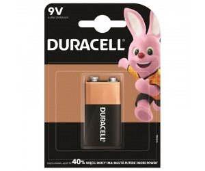 Baterija Duracell 9V/6LP3146/MN1604 9V Alkaline, 1gab Baterija Duracell 9V/6LP3146/MN1604 9V Alkaline, 1gab