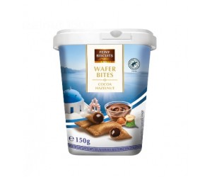 Vafeļu spilventiņi Feiny Biscuits, ar šokolādes-lazdu riekstu pildījumu, 150gr