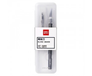 Skalpelis Deli 2102, metāla, pelēks Skalpelis Deli 2102, metāla, pelēks