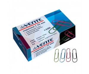 Saspraudes deVente, 25mm, 100 gab/iep., ovālas, asorti Saspraudes deVente, 25mm, 100 gab/iep., ovālas, asorti