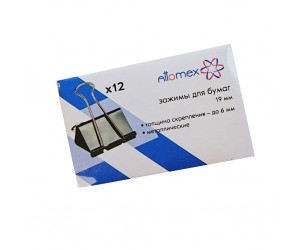 Saspiedēji Attomex 19mm, 12 gab/iep., melni Saspiedēji Attomex 19mm, 12 gab/iep., melni