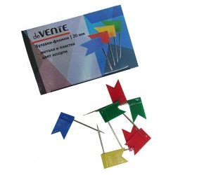 *Piespraudes deVente Karodziņi 50 gab/iep., asorti *Piespraudes deVente Karodziņi 50 gab/iep., asorti