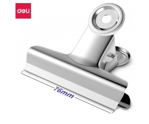 Saspiedēji Deli, 76mm, 6 gab/iep., metāla, sudraba Saspiedēji Deli, 76mm, 6 gab/iep., metāla, sudraba