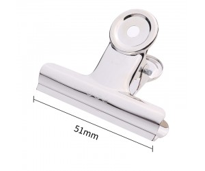 Saspiedēji Deli, 51mm, 6 gab/iep., sudraba Saspiedēji Deli, 51mm, 6 gab/iep., sudraba