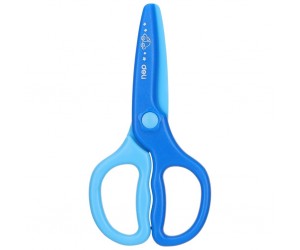 Šķēres Deli Comiko, 12cm, bērnu, plastmasas, caurspīdīgas