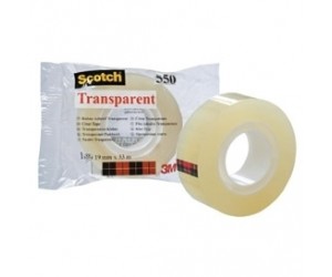 Līmlente 3M Scotch 550, 19mmx33m, caurspīdīga
