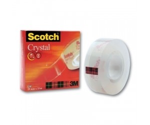 Līmlente 3M Scotch 600 Crystal, 19mmx33m, caurspīdīga