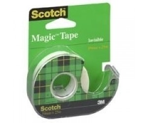 Līmlente ar turētāju 3M Scotch Magic, 19mmx7.5m, caurspīdīga