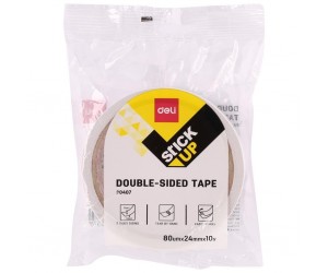 Abpusēja līmlente Deli 30407, 24mmx9m, balta