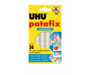 Pašlīmējoši kvadrātiņi UHU 56gab/iep, caurspīdīgi