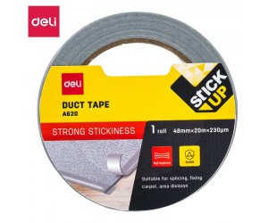 Universāla līmlente Deli 48mmx20m, 230mikr, armēta, pelēka