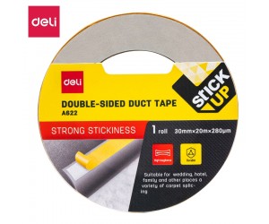 Abpusēja līmlente Deli 30mmx20m 280mikr, brūna