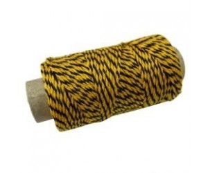 Aukla dokumentu sašūšanai 35m, 10g, dzeltena/melna Aukla dokumentu sašūšanai 35m, 10g, dzeltena/melna