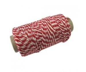 Aukla dokumentu sašūšanai 35m, 10g, sarkana/balta Aukla dokumentu sašūšanai 35m, 10g, sarkana/balta