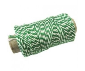 Aukla dokumentu sašūšanai 35m, 10g, zaļa/balta Aukla dokumentu sašūšanai 35m, 10g, zaļa/balta