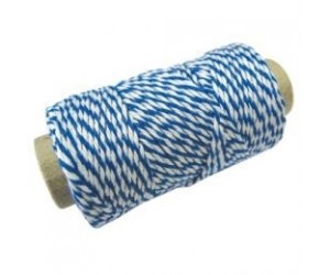 Aukla dokumentu sašūšanai 35m, 10g, zila/balta Aukla dokumentu sašūšanai 35m, 10g, zila/balta