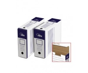 *Arhīva kārba Forpus A4, 80mm, aizverama, horizontāla, balta/zila *Arhīva kārba Forpus A4, 80mm, aizverama, horizontāla, balta/zila