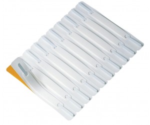 *Pašlīpoši ieliktņi reģistros PP, 150x20mm, 100gab/iep, balti *Pašlīpoši ieliktņi reģistros PP, 150x20mm, 100gab/iep, balti