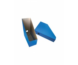 Vertikāls arhīva boks Smiltainis A4, 112mm, kartona, zils Vertikāls arhīva boks Smiltainis A4, 112mm, kartona, zils