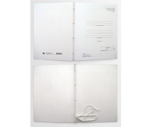 *Arhīva vāks ABC 31x22cm, kartona, ar auklu, balts *Arhīva vāks ABC 31x22cm, kartona, ar auklu, balts