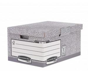 Arhīva kārba ar vāku Fellowes R-Kive, 378x287x545mm, pelēka Arhīva kārba ar vāku Fellowes R-Kive, 378x287x545mm, pelēka