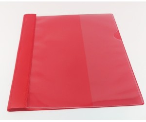 Mape-ātršuvējs College A4, ar atsperes stiprinājumu, sarkana