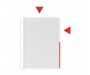 Dokumentu kabata College Signal A4, 105mic, matēta, 1gab, sarkana