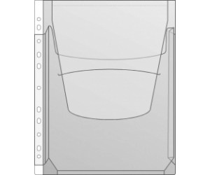 Dokumentu kabata Prolexplast A4, ar klapi, caurspīdīga