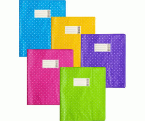 *Burtnīcu vāciņi deVente Dots, 355x213mm, 140mic, 5gab/iep,asorti