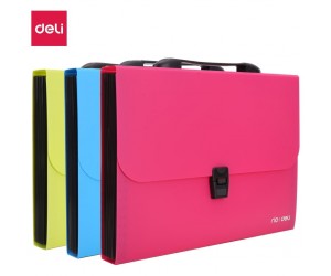 Mape-kartotēka ar rokturi, Deli Rio, A4, 13 nodalījumi, asorti Mape-kartotēka ar rokturi, Deli Rio, A4, 13 nodalījumi, asorti