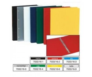 Mape ar 4 gredzeniem Multi-S A4, plastikāta, 25mm, Ø16mm, zila