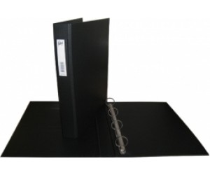 Mape ar 4 gredzeniem College A4, 35mm, Ø25mm, melna