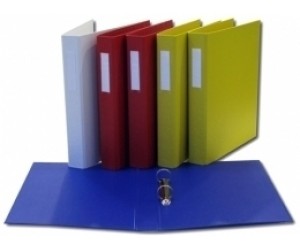 Mape ar 2 gredzeniem College A4, 35mm, zaļa