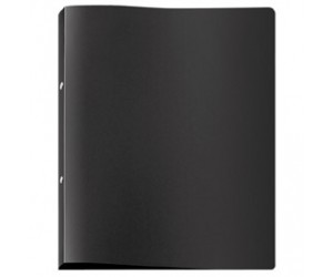 Mape ar 2 gredzeniem Viquel Standard A4, 20mm, melna