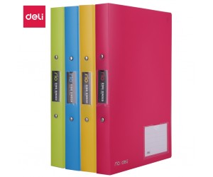 Mape ar 2 gredzeniem Deli Rio, A4, 2.8cm, asorti