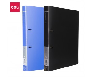 Mape ar 2 gredzeniem Deli, A4, 2.8cm, asorti