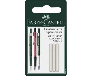 Dzēšgumijas mehāniskajam zīmulim Faber-Castell 1345/1347, 3gab/iep, baltas Dzēšgumijas mehāniskajam zīmulim Faber-Castell 1345/1347, 3gab/iep, baltas