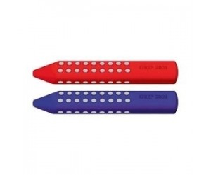 Dzēšgumija Faber-Castell Triangular Grip 2001, sarkana/zila Dzēšgumija Faber-Castell Triangular Grip 2001, sarkana/zila